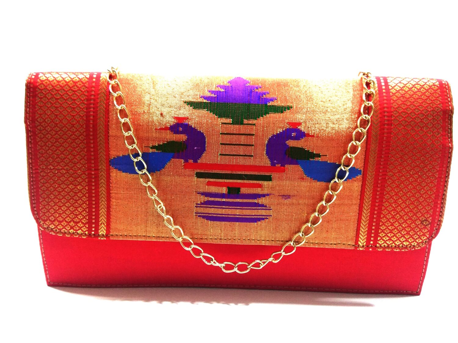 PISTA Zardosi Metal Box clutch Sling bag Zardosi embroidered, Bag purse,  zardozi Hand Work Handbag Women's Purse