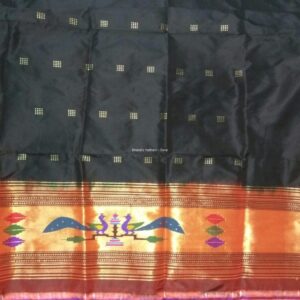 Paithani Kurti Material black