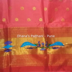 Paithani Kurti Material pink
