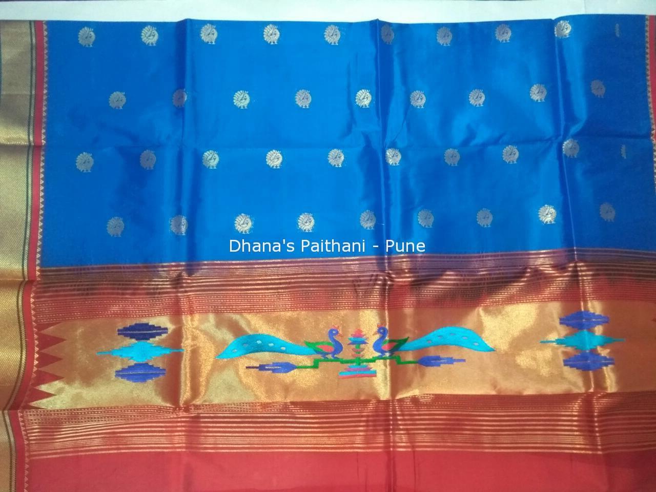 Banarasee Cotton Silk Salwar Kameez Fabric Paithani Border Design With