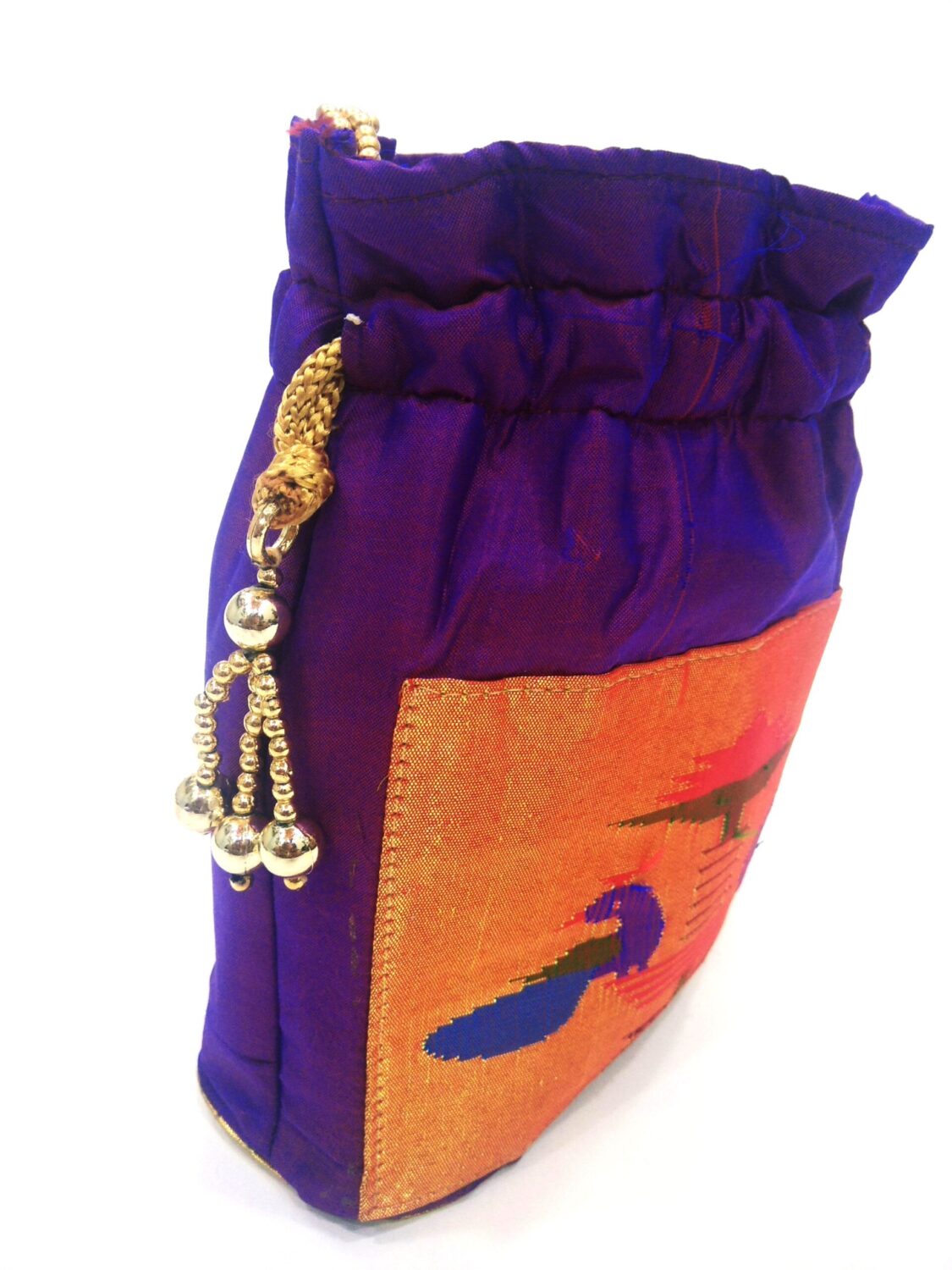 paithani purse | Handmade fabric bags, Silk bag, Bags