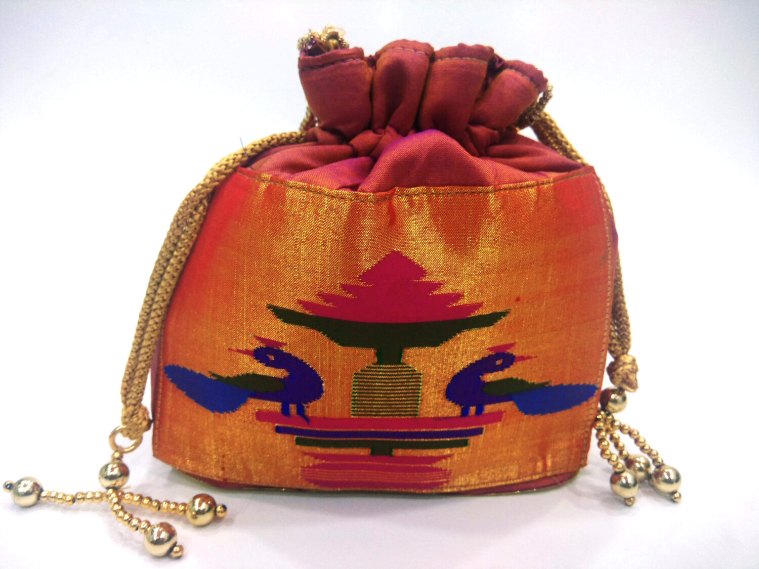 Wallets & Purses - Paithani Bag || Om Paithani