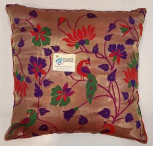 paithani cushion cover
