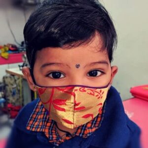 Kids paithani Mask