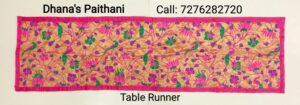 Paithani table runner