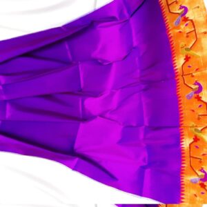 Violet paithani blouse piece